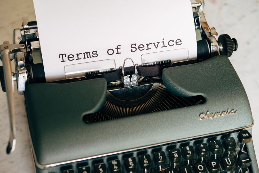 terms of service document