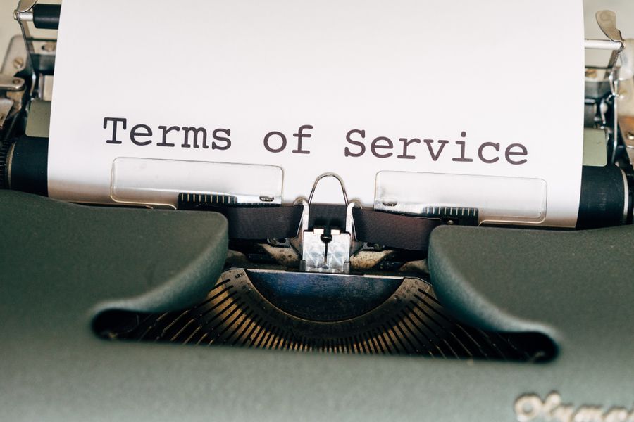 terms of service document
