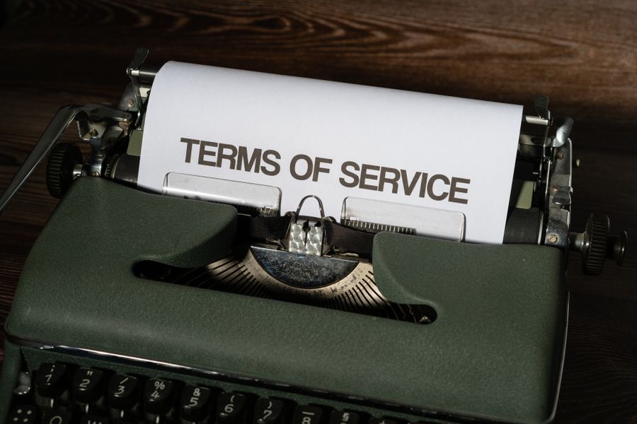 terms of service document
