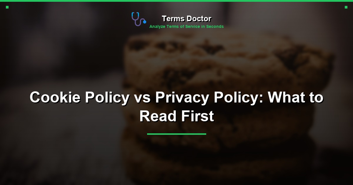 Cookie Policy vs Privacy Policy: What to Read First